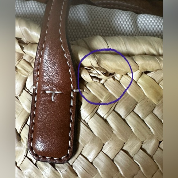 Tory Burch ELLA STRAW MINI BASKET (summer bag) - Picture 12 of 13